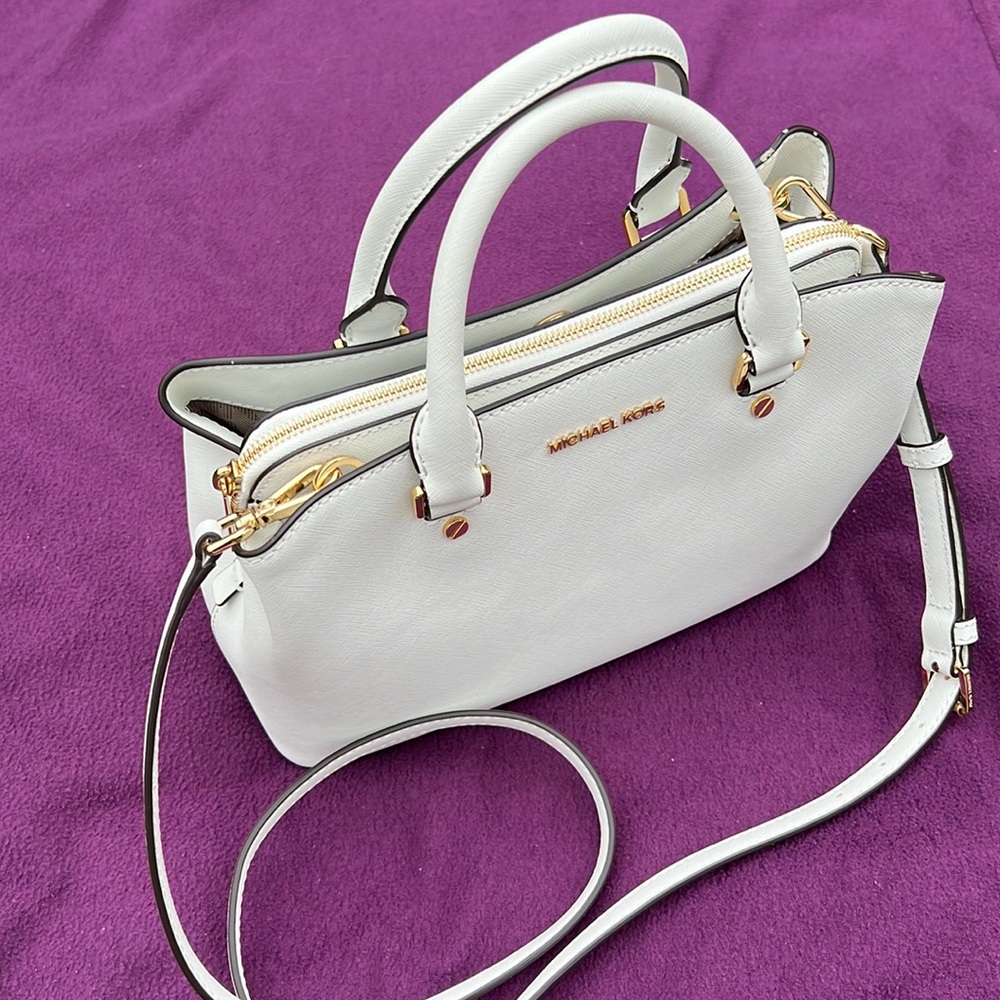 MICHAEL KORS - Saffiano Leather - White - Satchel - Picture 15 of 16